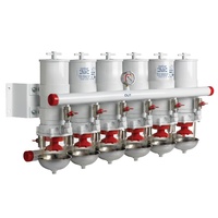 Vetus Marine Part     83100VTE     Water separator/fuel filter CE/ABYC, 4 in line, 30 micron, max. 36 ltr/min. (2160 l/h)