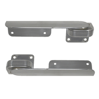 H25-0016     TACO Command Ratchet Hinges 9-3/8" Polished 316 Stainless Steel - Pair     83349