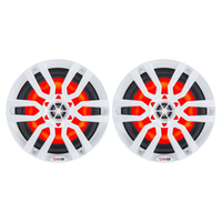 NXL-6     DS18 HYDRO 6.5" 2-Way Marine Speakers w/RGB LED Lights 300W - White