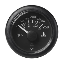 A2C59514176     Veratron 52MM (2-1/16") ViewLine Water Temperature Gauge - 100-250&deg;F - Black Dial &amp; Bezel     84112