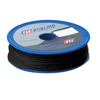 TYN-08BLKSP     Robline Waxed Tackle Yarn - 0.8mm x 40M - Black     85263