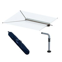 T10-3000-3     TACO ShadeFin w/White Fabric, Bag &amp; Fixed Rod Holder Mount Kit     85733