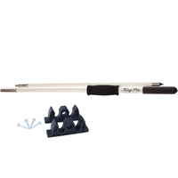 KPP100W     Panther 10' King Pin Anchor Pole - 2-Piece - White     86439
