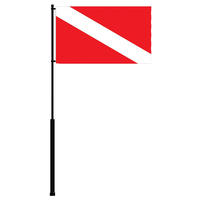 FP72DIVE     Mate Series Flag Pole - 72" w/Dive Flag     87292