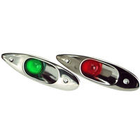 S-0918LED     Whitecap Flush Mount LED Sidelights - 304 Stainless Steel - Pair     88914