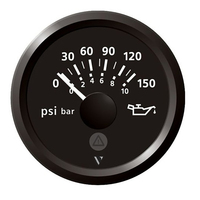 A2C59514117     Veratron 52mm (2-1/16") Viewline Engine Oil Pressure 150 PSI - Black Dial &amp; Bezel     90104