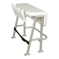 L10-2005BSA-1     TACO Neptune III Leaning Post w/4 White Poly Rod Holders     90536