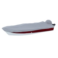 72217NF-10     Carver Poly-Flex II Narrow Series Styled-to-Fit Boat Cover f/17.5' V-Hull Side Console Fishing Boats - Grey     91027