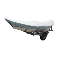 74300F-10     Carver Poly-Flex II Styled-to-Fit Boat Cover f/16' Drift Boats - Grey     91077