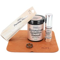 JC91501     Flitz Jewelry Care Kit - 7oz. Cleaner Jar w/Tray &amp; Brush     92372