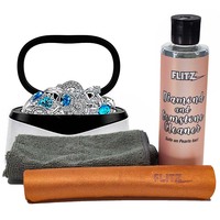 JC91502     Flitz Ultrasonic Cleaner Kit - 8oz. Jewelry &amp; Gemstone Cleaner REFILL Bottle     92373