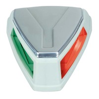 0655001WHS     Perko 12V LED Bi-Color Navigation Light - White/Stainless Steel     92688