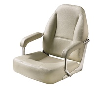 CHFASW  Vetus Australia Part MASTER Helm seat with stainless steel (AISI 304) frame, grey white