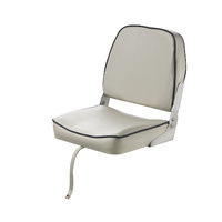 CHFSWW  Vetus Australia Part FISHERMAN Classic folding seat, grey white with cobalt blue seams