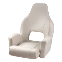 CHMAJORW  Vetus Australia Part MAJOR helm seat with flip up squab, grey white