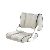 CHTBSW  Vetus Australia Part FERRY Helm seat with adjustable backrest, grey white with cobalt blue seams