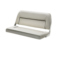 DCHFSW  Vetus Australia Part FIRST CLASS Deluxe folding bench seat, grey white with cobalt blue seams