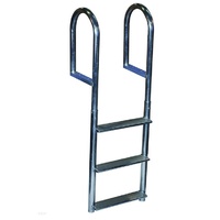 DockEdge     DE2043F     Dock Ladder,  3 Step,  Fixed,  WIDE Step Welded,  Aluminum