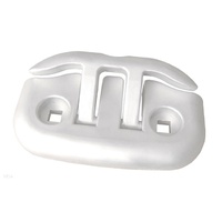 DockEdge     DE2656WF     Dock Cleat Flip Up 6" White DockSide Alum