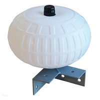 DockEdge     DE95078F     Dock Wheel,  Corner Mount,  9",  White
