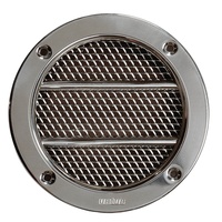 ERV110A  Vetus Australia Part Round air suction vent type 110, with stainless steel (AISI316) grille and synthetic housing