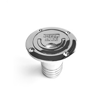 FCAPDF38  Vetus Australia Part Deck entry "DIESEL FUEL", chromium plated brass for hose Ø 38 mm, cover Ø 85 mm, ring, L= 80 mm