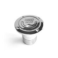 FCAPDF50  Vetus Australia Part Deck entry "DIESEL FUEL", chromium plated brass for hose Ø 50 mm, cover Ø 85 mm, ring, L= 80 mm