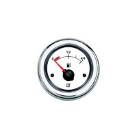 FUELW  Vetus Australia Part Fuel level indicator, white, 12 / 24 V, cut-out size Ø 52 mm (excl. sensor)