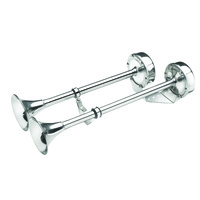 H24D  Vetus Australia Part Double trumpet horn, 24 V, stainless steel (AISI 304), set high pitch and low pitch