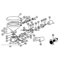Jabsco Pump    J10-107   Toilet -Elec Large Bowl 12v   37010-1090