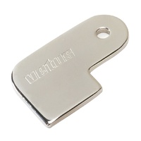KEY1  Vetus Australia Part Key for deck entry covers, slotted and winch handle sockets, stainless steel (AISI 316)