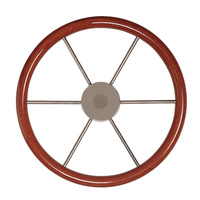 KW45  Vetus Australia Part Steering wheel with mahogany rim, type KW45, Ø 450 mm
