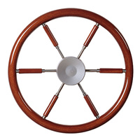 KWL55  Vetus Australia Part Steering wheel with mahogany rim and spokes, type KWL55, Ø 550 mm