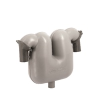 LGS6050  Vetus Australia Part Exhaust gas separator with Ø 60 mm rotating connections and Ø 50 mm drain
