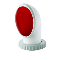 LIBEC  Vetus Australia Part Cowl ventilator type Libec, silicone with red interior, Ø 75 mm (incl. synthetic deck ring and nut)