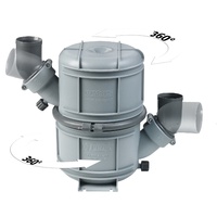 NLP50S  Vetus Australia Part Rotatable waterlock/muffler type NLP50S "Super", with rotating inlet and outlet for Ø 50 mm hose