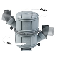 NLP75  Vetus Australia Part Rotatable waterlock/muffler type NLP75, with rotating inlet and outlet for Ø 75 mm hose