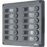 P12F12  Vetus Australia Part Switch panel type P12 with 12 fuses, 12 V