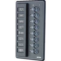 P8FA  Vetus Australia Part Switch panel 12/24 V, for 8 blade fuses or automatic fuses (16 blade fuses supplied)