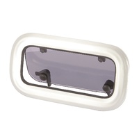 PA3016  Vetus Australia Part Portlight low profile natural anodized aluminium, type PA3016, category A3, incl. mosquito screen and trim ring