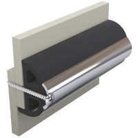 POLY4SL  Vetus Australia Part Vinyl rubbing strake, dark grey, POLY4S 40 x 31 mm, excl. inlay, coil of 30 m