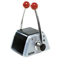 RCTOPTB  Vetus Australia Part Twin lever remote control, top mounting, with stainless steel (AISI 316) handles and black/grey aluminium housing 