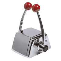 RCTOPTS  Vetus Australia Part Twin lever remote control, top mounting, with high-gloss polished stainless steel (AISI 316) handles and housing
