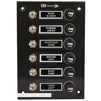 RWB193   Switch Panel Blk 6 Switch