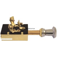 RWB Marine    RWB197   Switch - Brass Push-Pull, 3 Position, 12/24v   Catalogue Page 123