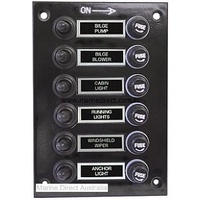 RWB2089   Switch Panel W/Boots 6 Sw