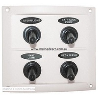 RWB Marine    RWB2093   Switch Panel White 4 Sw   Catalogue Page 119