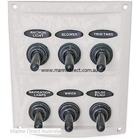RWB Marine    RWB2094   Switch Panel White 6 Sw   Catalogue Page 119