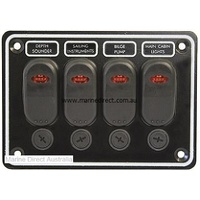 RWB Marine    RWB2106   Switch Panel 4 Gang   Catalogue Page 120