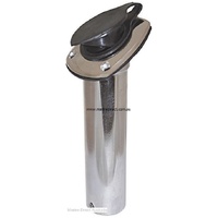 RWB Marine    RWB2195   Rod Holder -S/S & Blk Cap   Catalogue Page 136